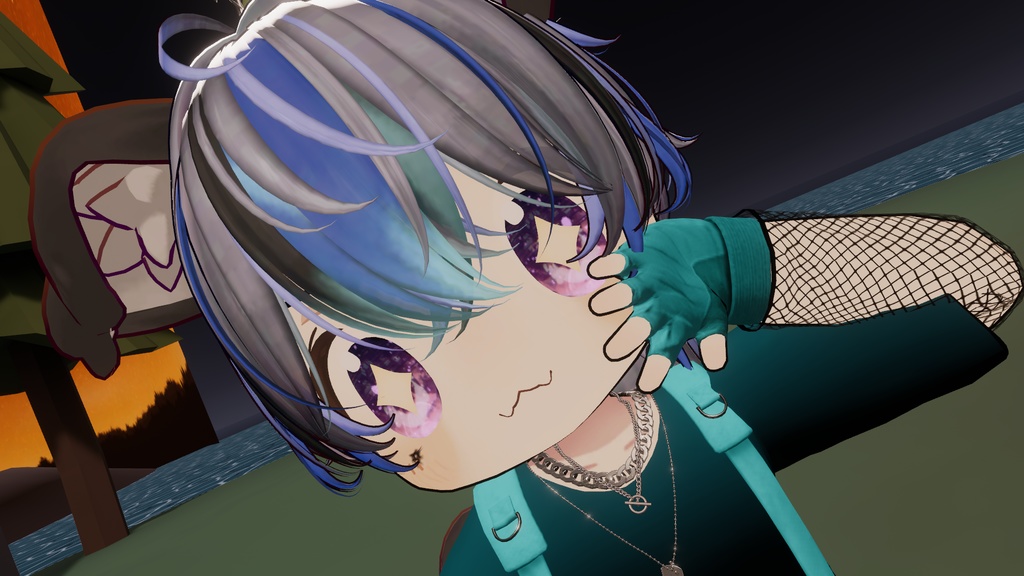 【VRC想定】【無造作ショートネオウルフ 】Ver.2 texture hair