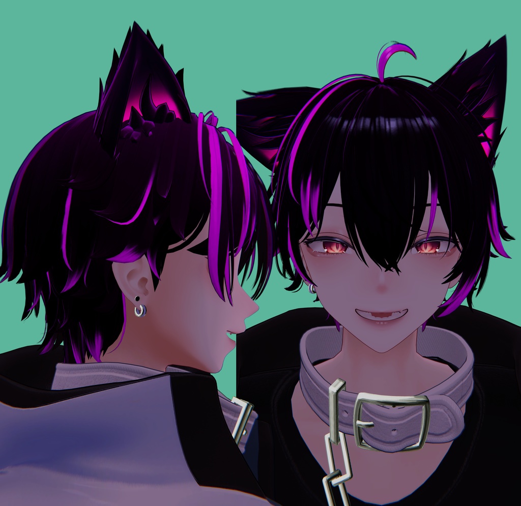 【オリジナル3Dモデル】 方-Kanata- #BLUESTELLA, Hair texture