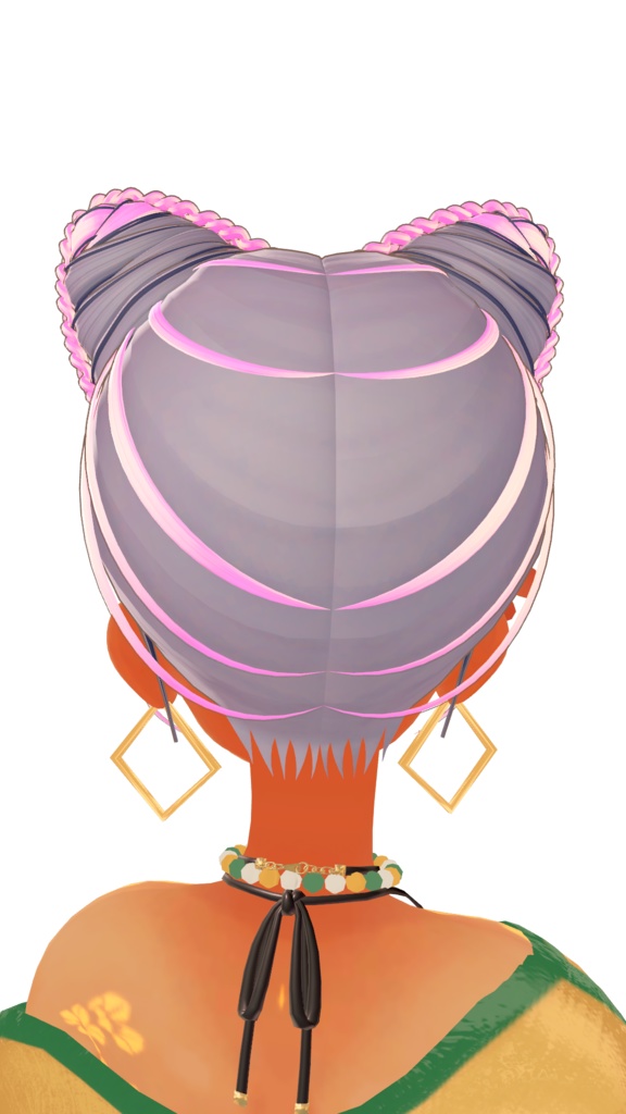 🐱TwinNekoBun🐱【VRC Hair】⸜❤︎⸝ Highlights Texture ⸜❤︎⸝