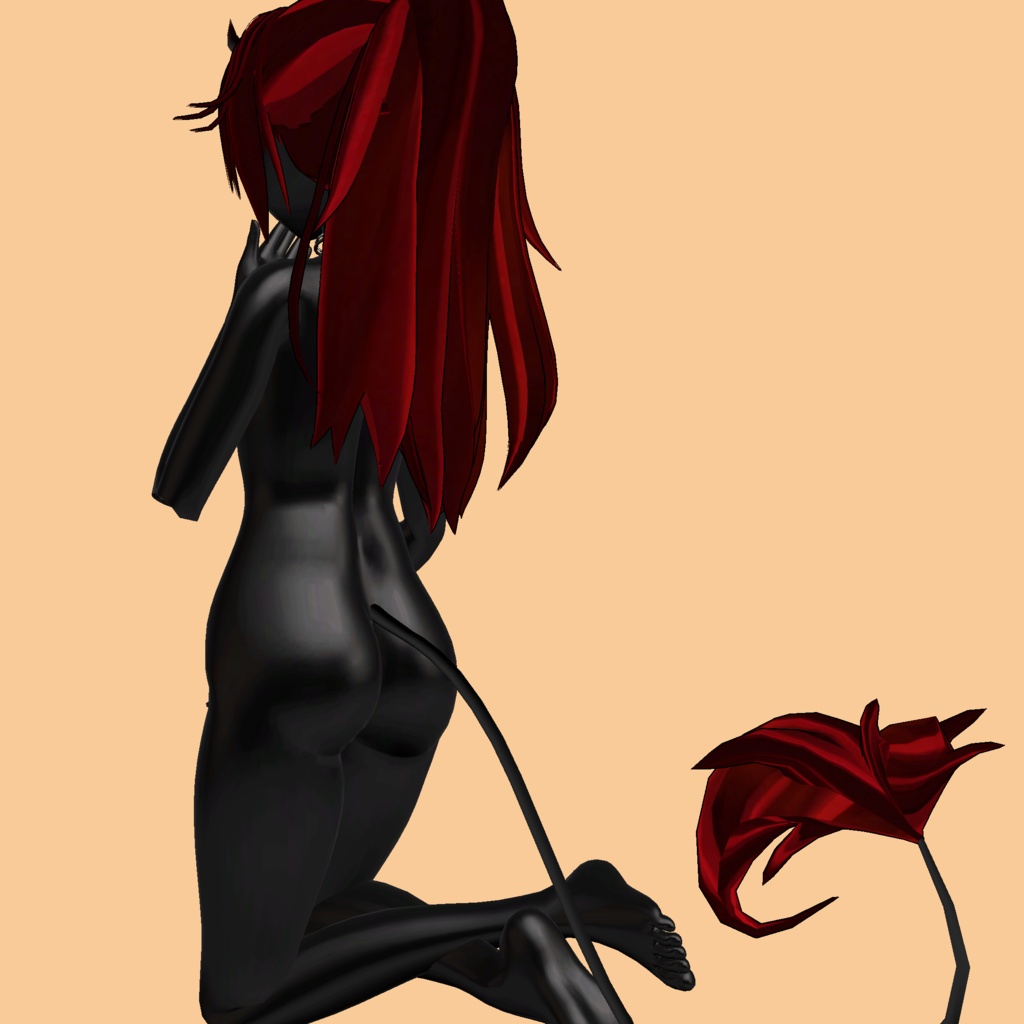 ❥ Sexy Demon ⸜❤︎⸝ Hair Ponytail