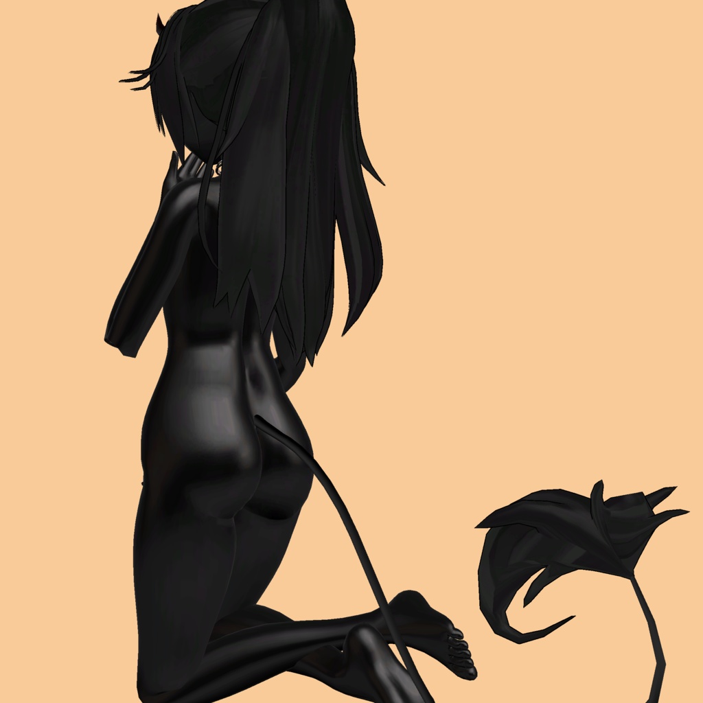 ❥ Sexy Demon ⸜❤︎⸝ Hair Ponytail