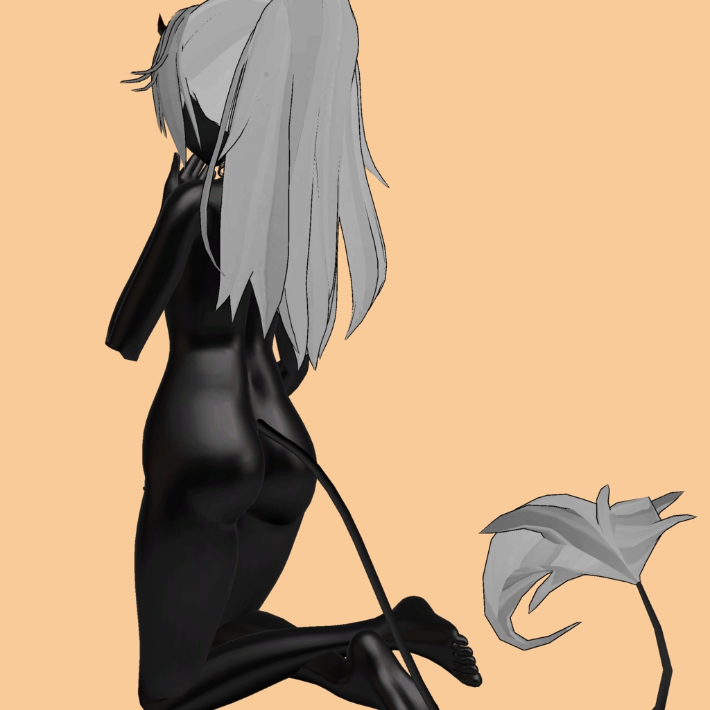 ❥ Sexy Demon ⸜❤︎⸝ Hair Ponytail