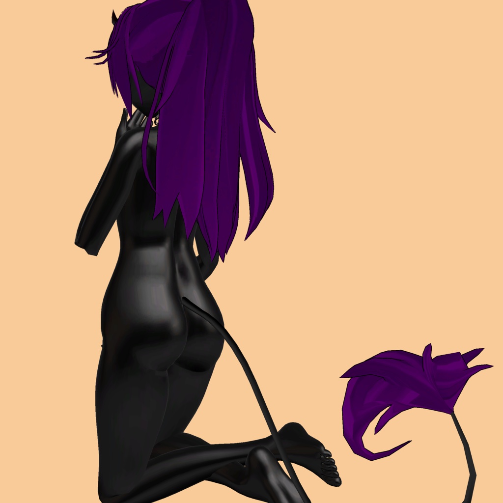 ❥ Sexy Demon ⸜❤︎⸝ Hair Ponytail