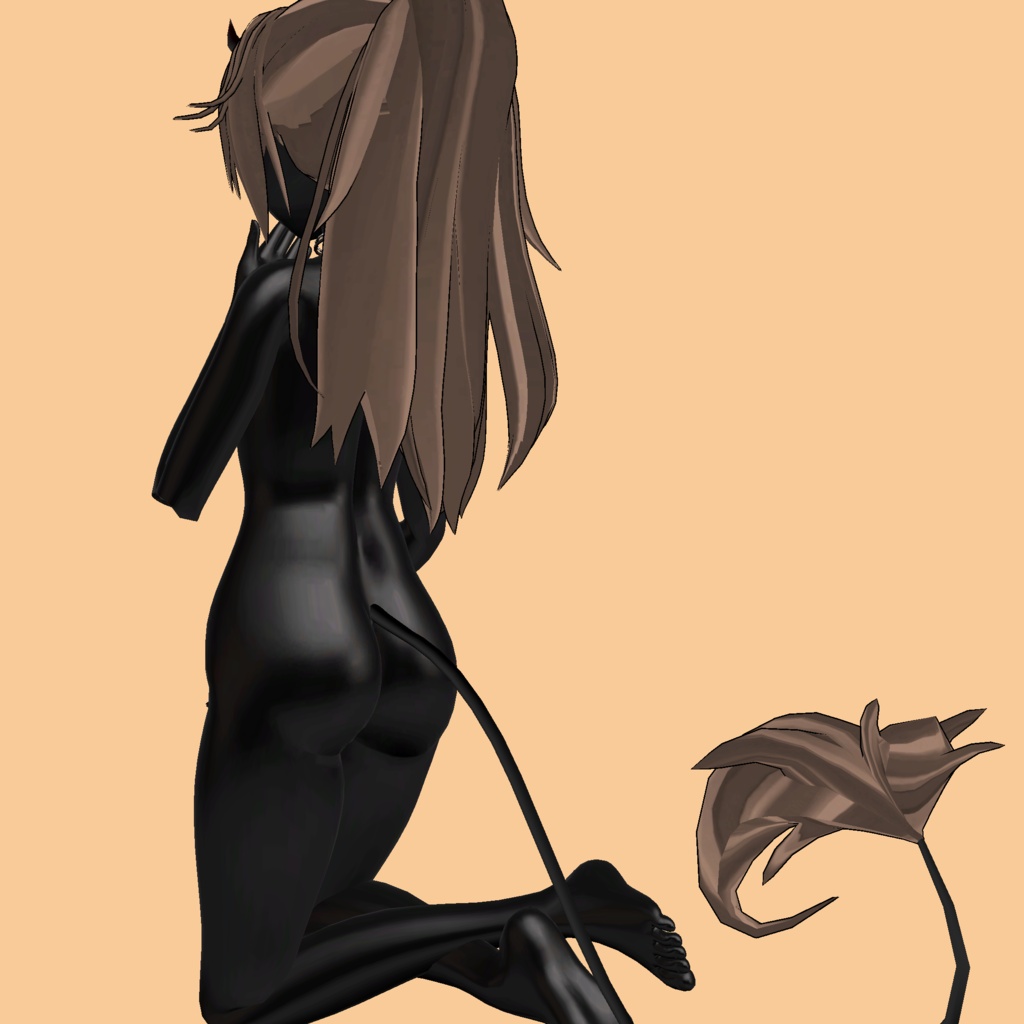 ❥ Sexy Demon ⸜❤︎⸝ Hair Ponytail
