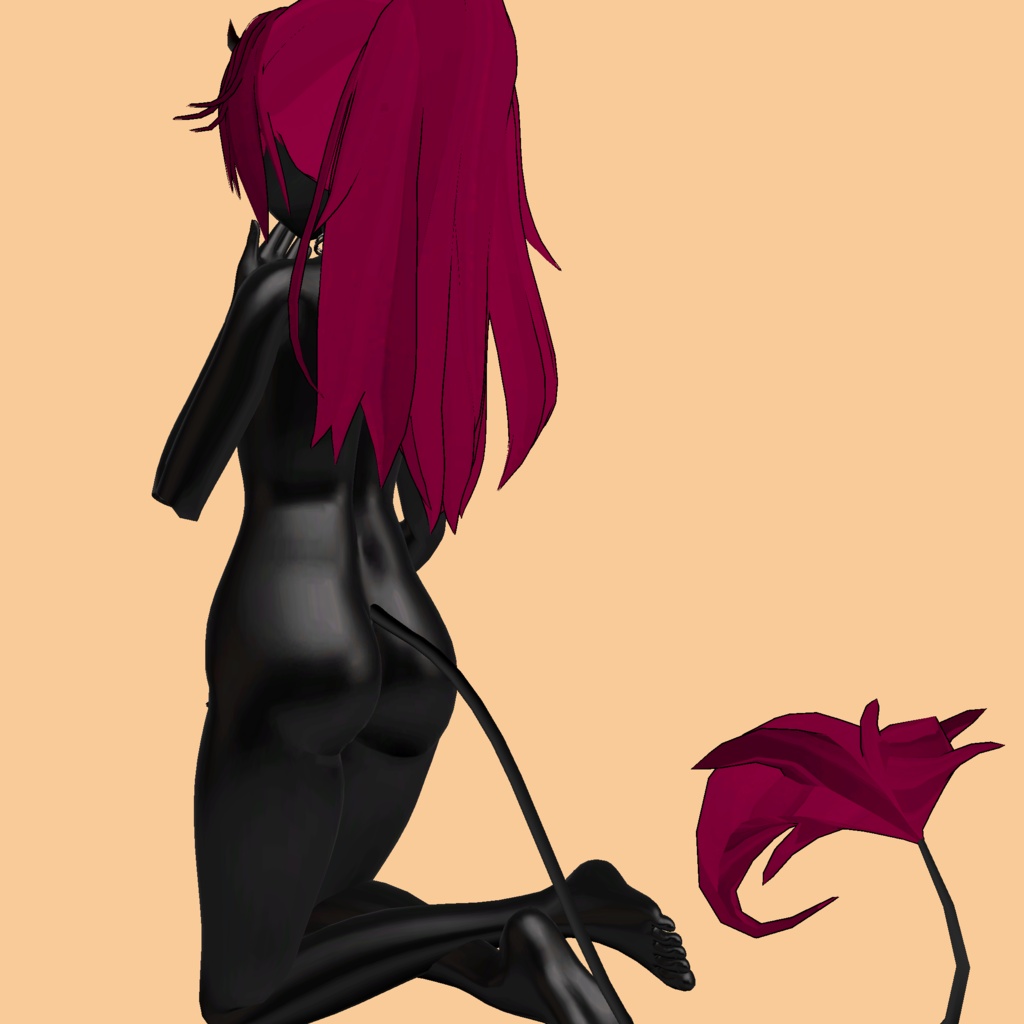 ❥ Sexy Demon ⸜❤︎⸝ Hair Ponytail