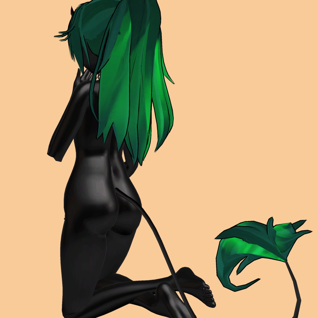 ❥ Sexy Demon ⸜❤︎⸝ Hair Ponytail