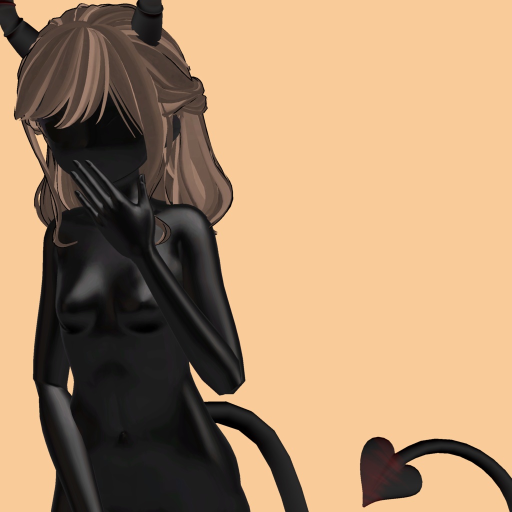 ❥・ Evil Bob Hair ⸜❤️⸝ (Tail and Horns)
