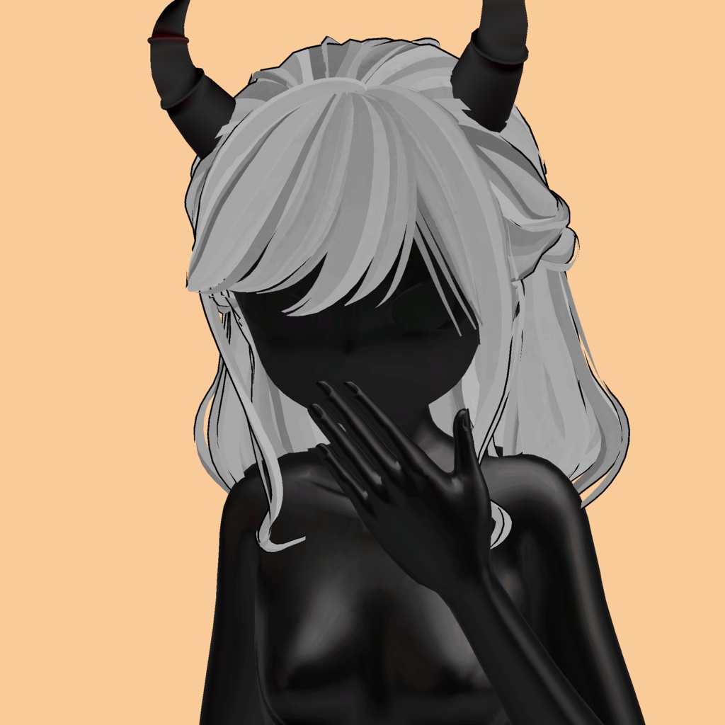 ❥・ Evil Bob Hair ⸜❤️⸝ (Tail and Horns)