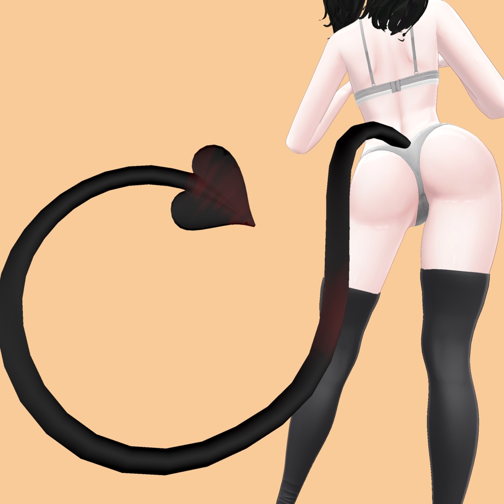 ❥・ Evil Bob Hair ⸜❤️⸝ (Tail and Horns)