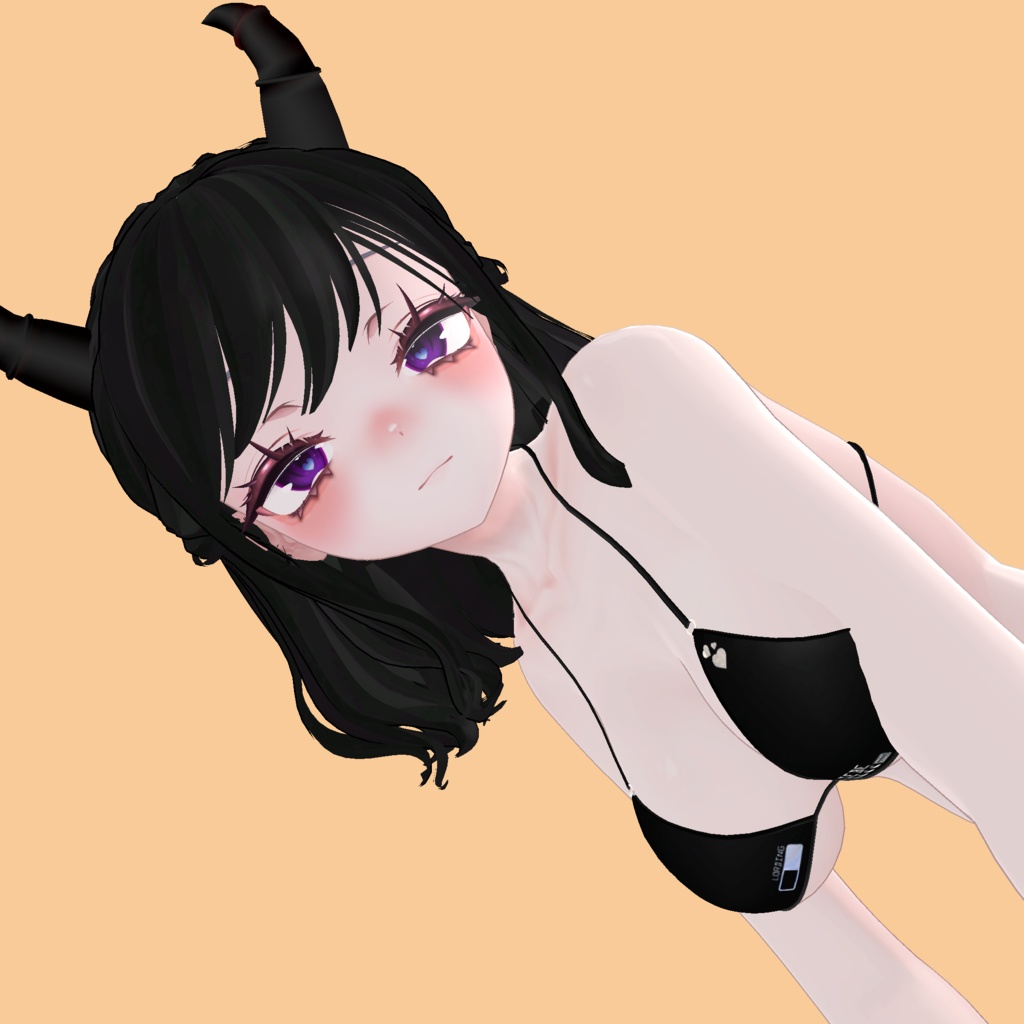 ❥・ Evil Bob Hair ⸜❤️⸝ (Tail and Horns)