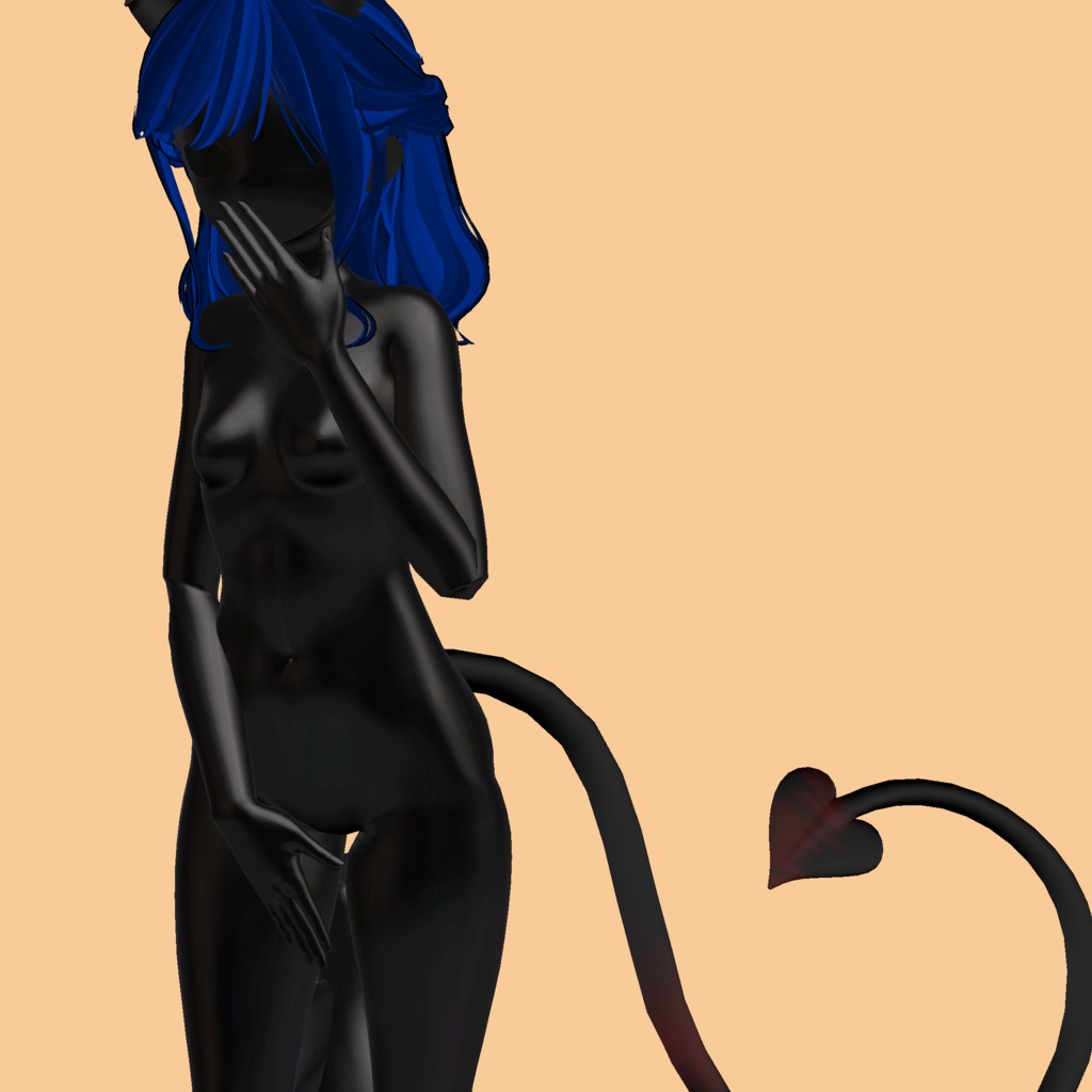 ❥・ Evil Bob Hair ⸜❤️⸝ (Tail and Horns)