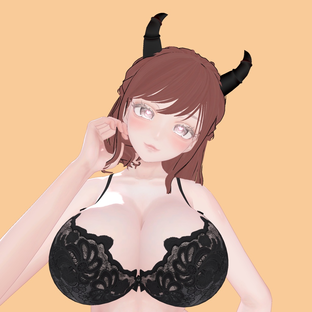 ❥・ Evil Bob Hair ⸜❤️⸝ (Tail and Horns)
