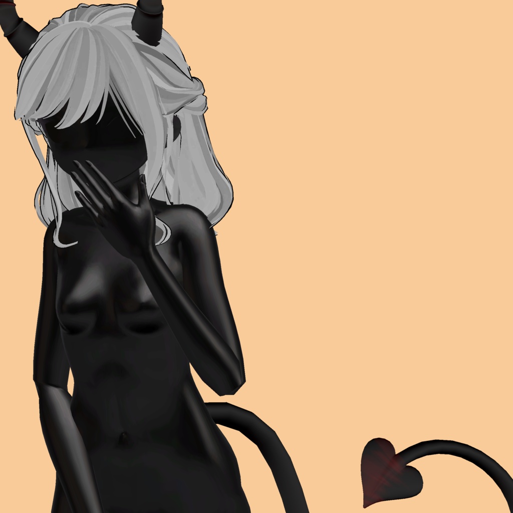 ❥・ Evil Bob Hair ⸜❤️⸝ (Tail and Horns)