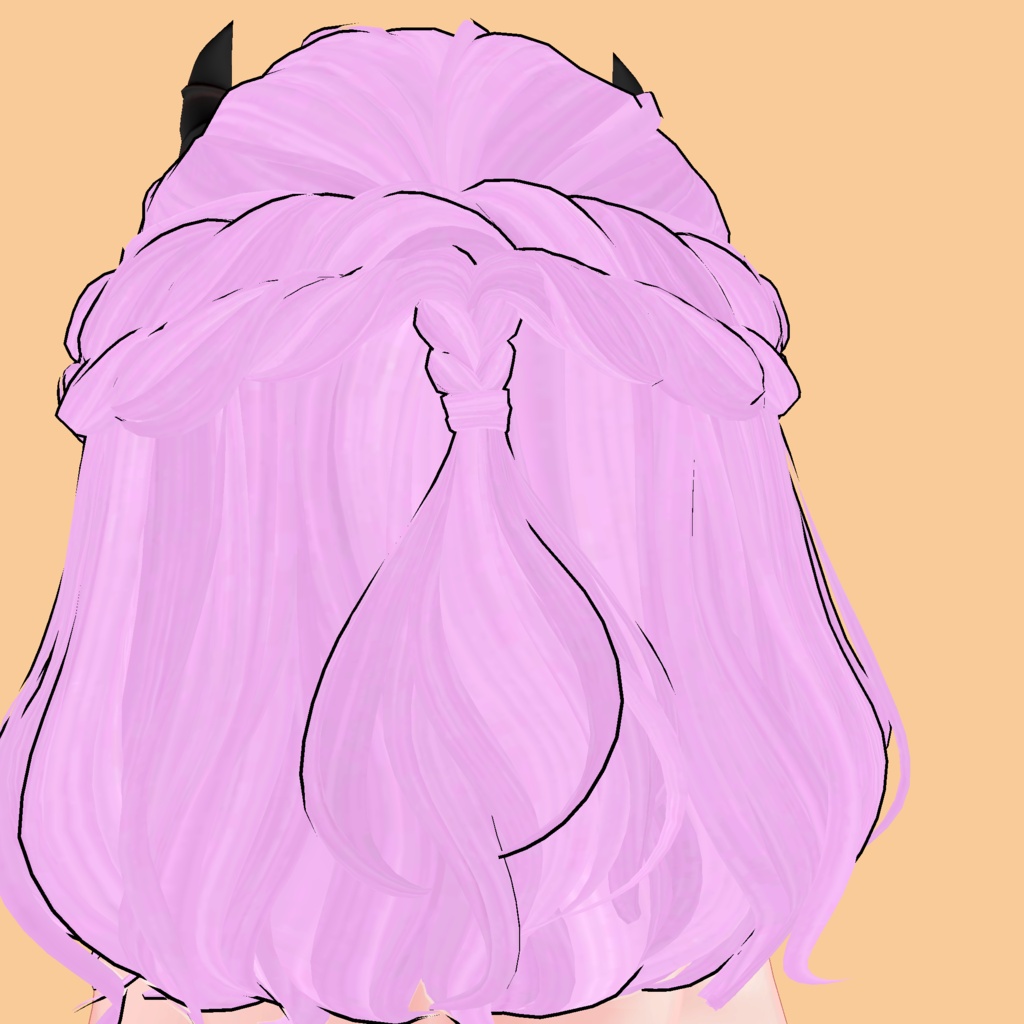 ❥・ Evil Bob Hair ⸜❤️⸝ (Tail and Horns)