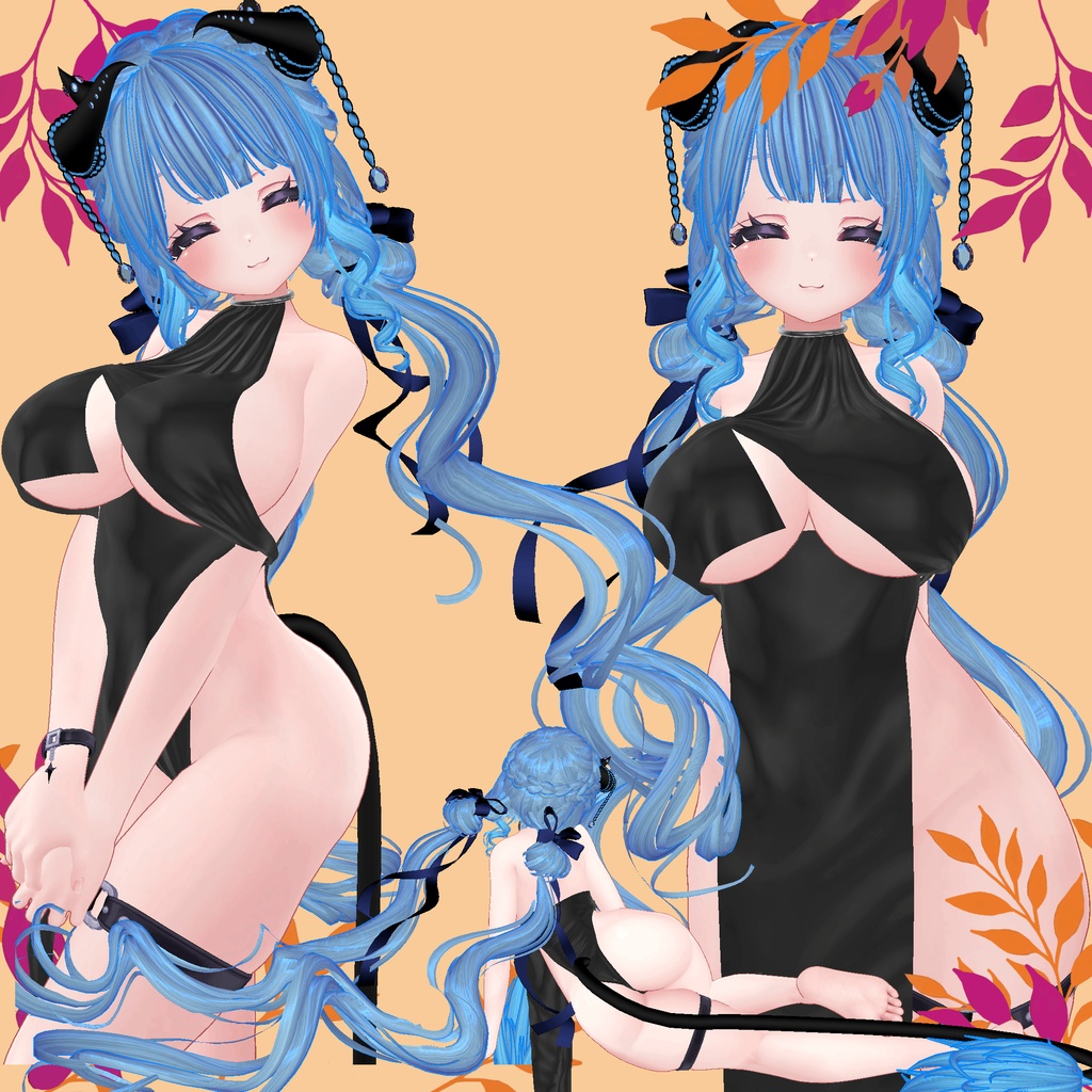 ❥・Sweet Bun Twintalis Hair 🎀