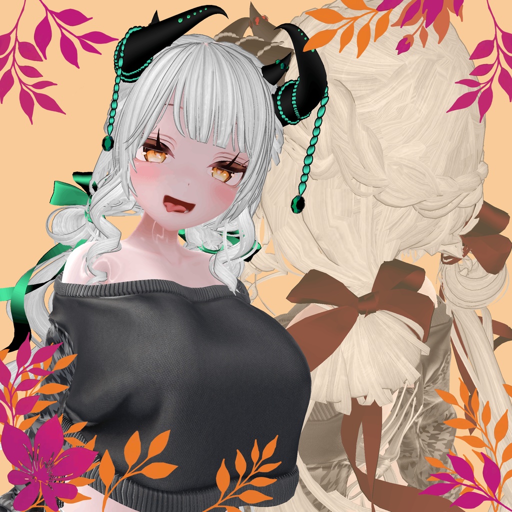 ❥・Sweet Bun Twintalis Hair 🎀