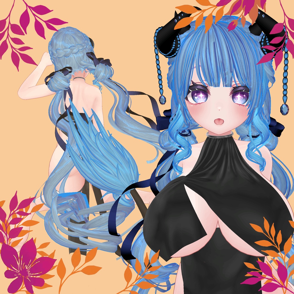 ❥・Sweet Bun Twintalis Hair 🎀