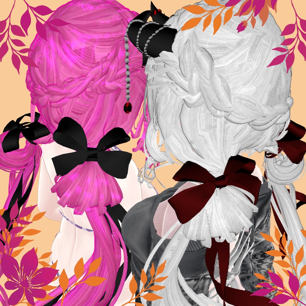 ❥・Sweet Bun Twintalis Hair 🎀