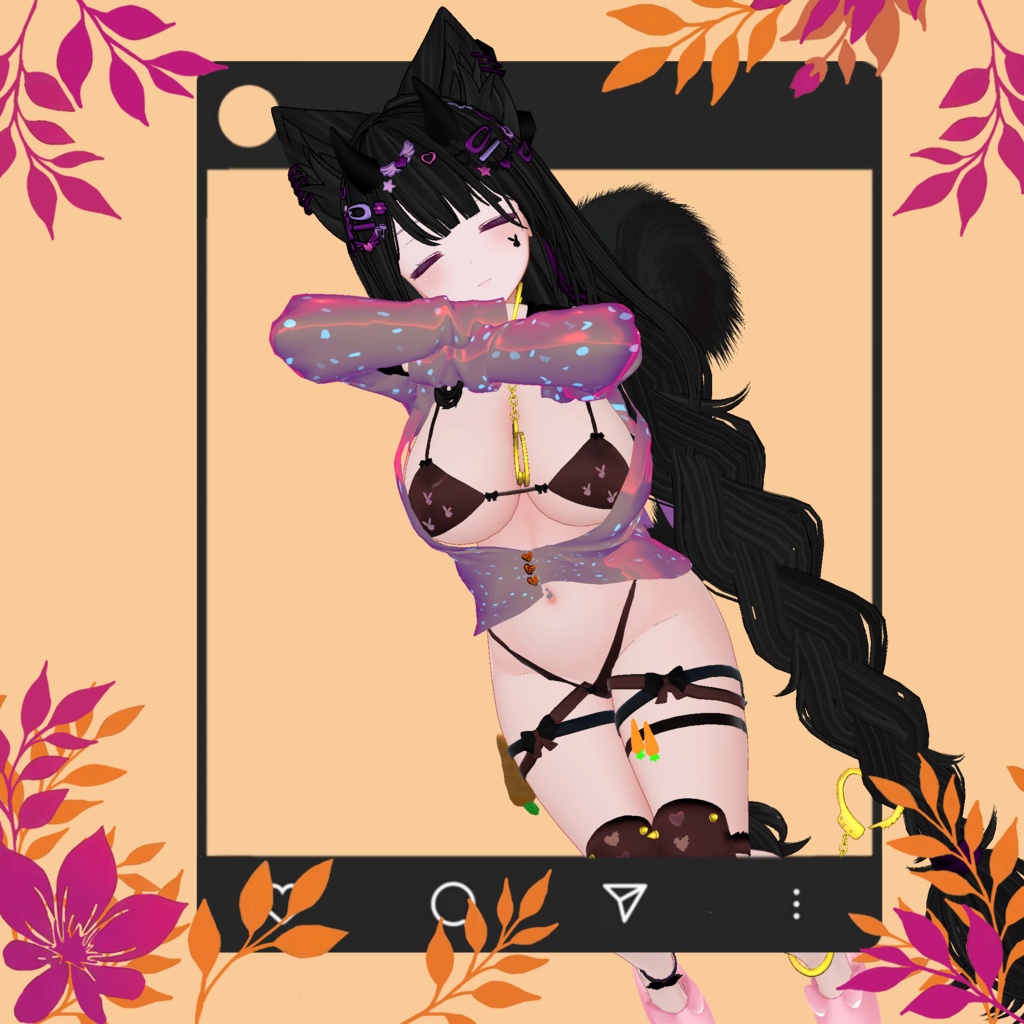 ❥・ Velvet Fox twin Braids (foxgirl) Siu Siu