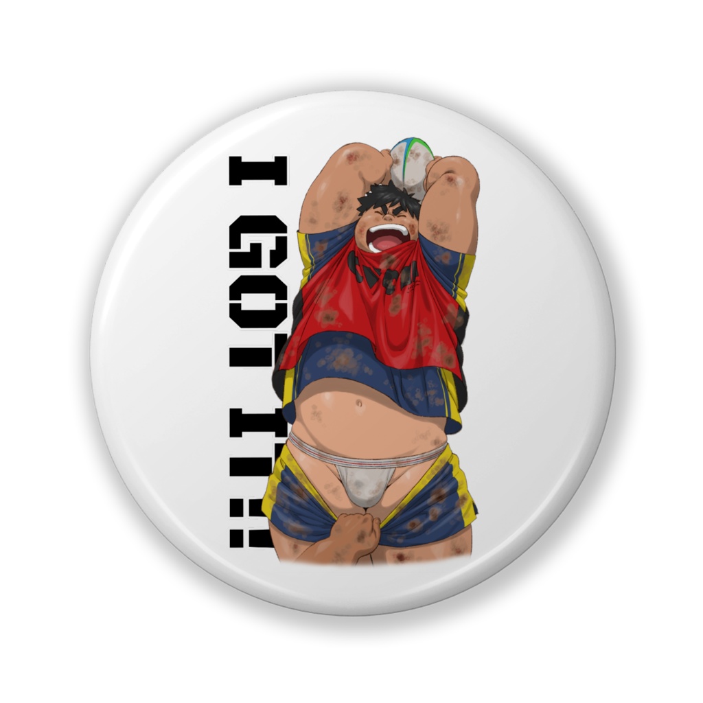 ラガーくん　缶バッヂ