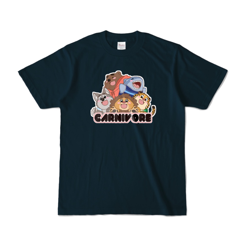 肉食獣　Tシャツ　ネイビー