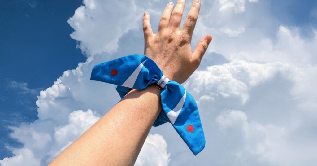 ブルーインパルスリボンシュシュ