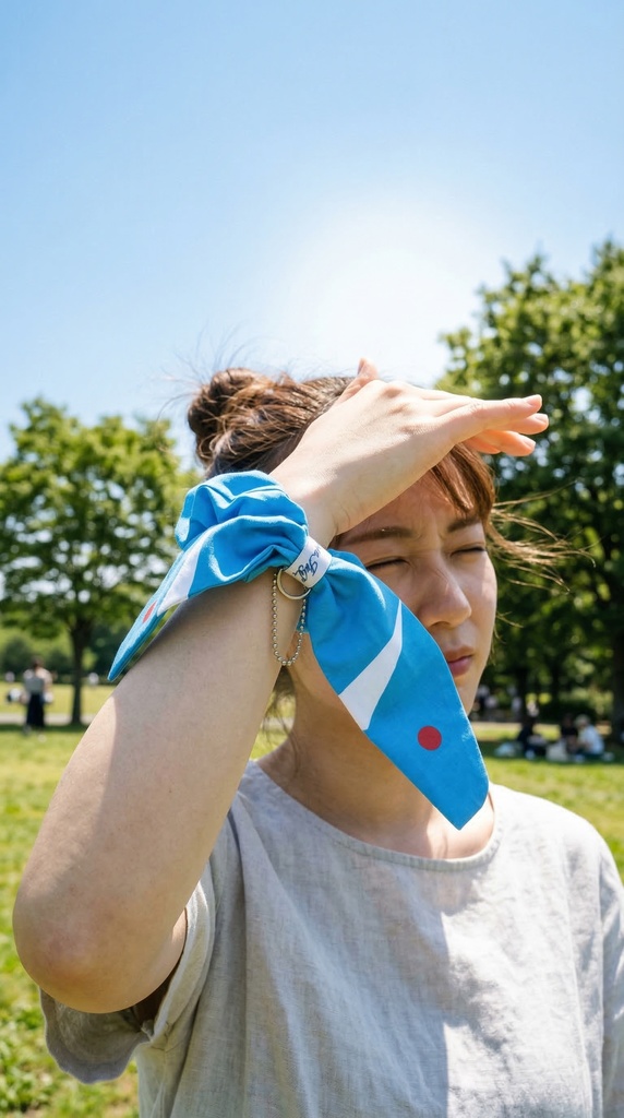 ブルーインパルスリボンシュシュ