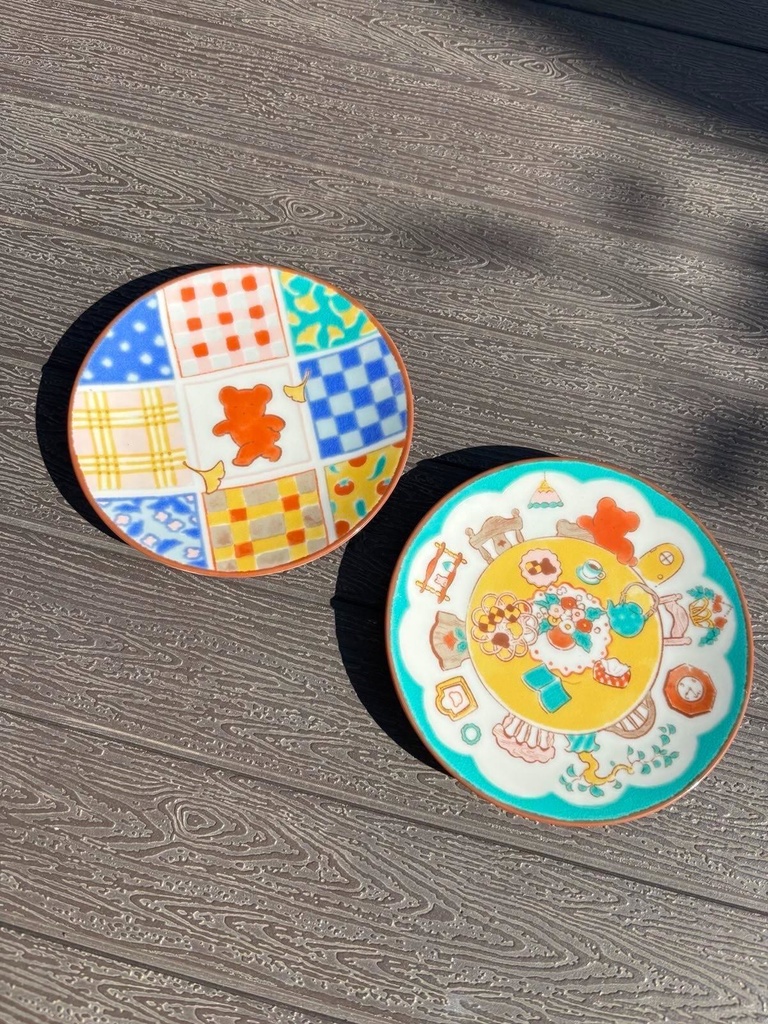 おさまる家 井田千秋 作品集 特製九谷焼皿2枚セット