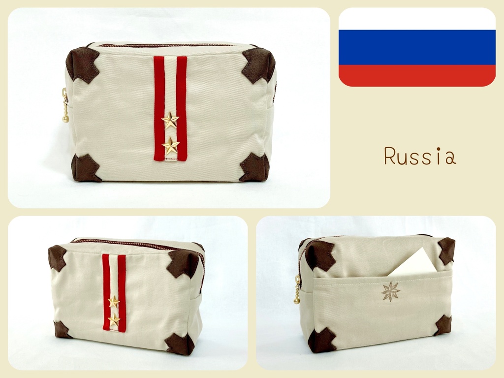 10【ヘタリア】衣装モチーフトランク風ポーチ