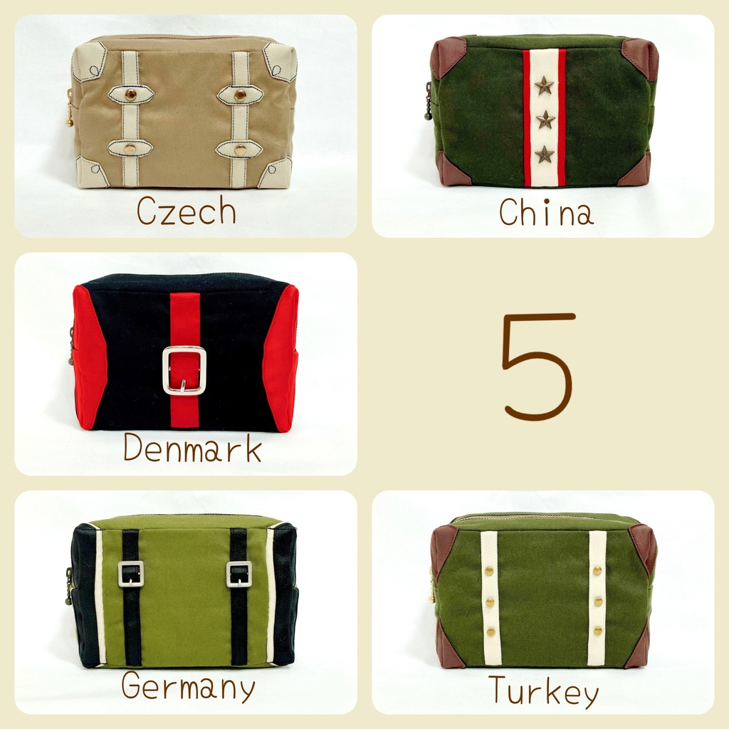 ５【ヘタリア】衣装モチーフトランク風ポーチ