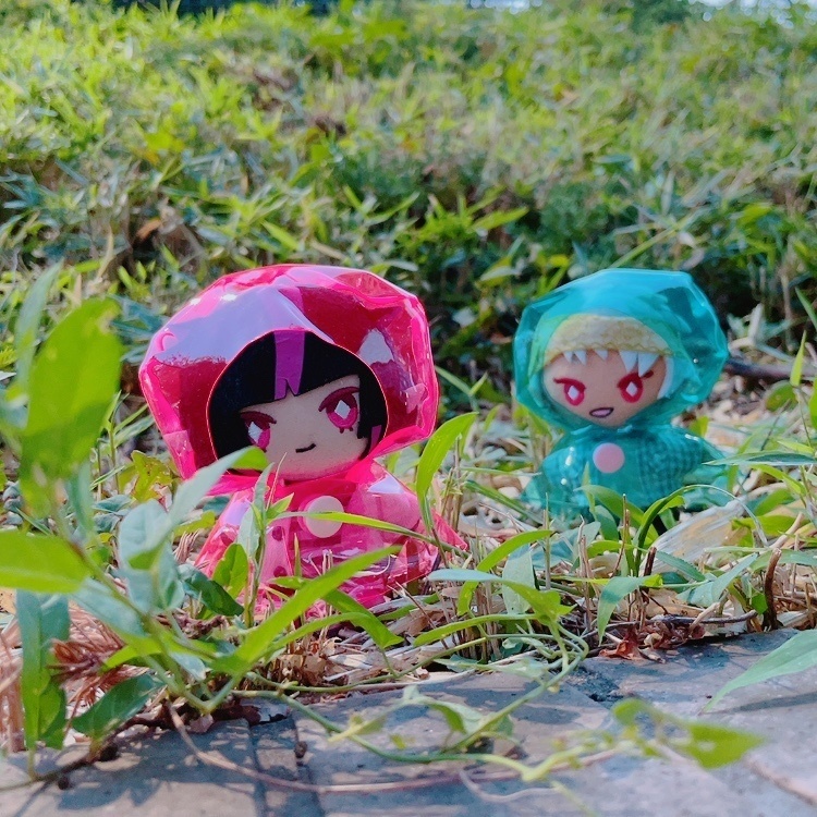 (ピンク)レインコート 10cmぬい用