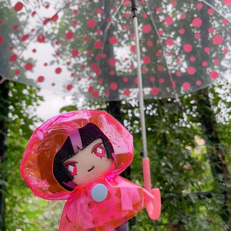 (ピンク)レインコート 10cmぬい用