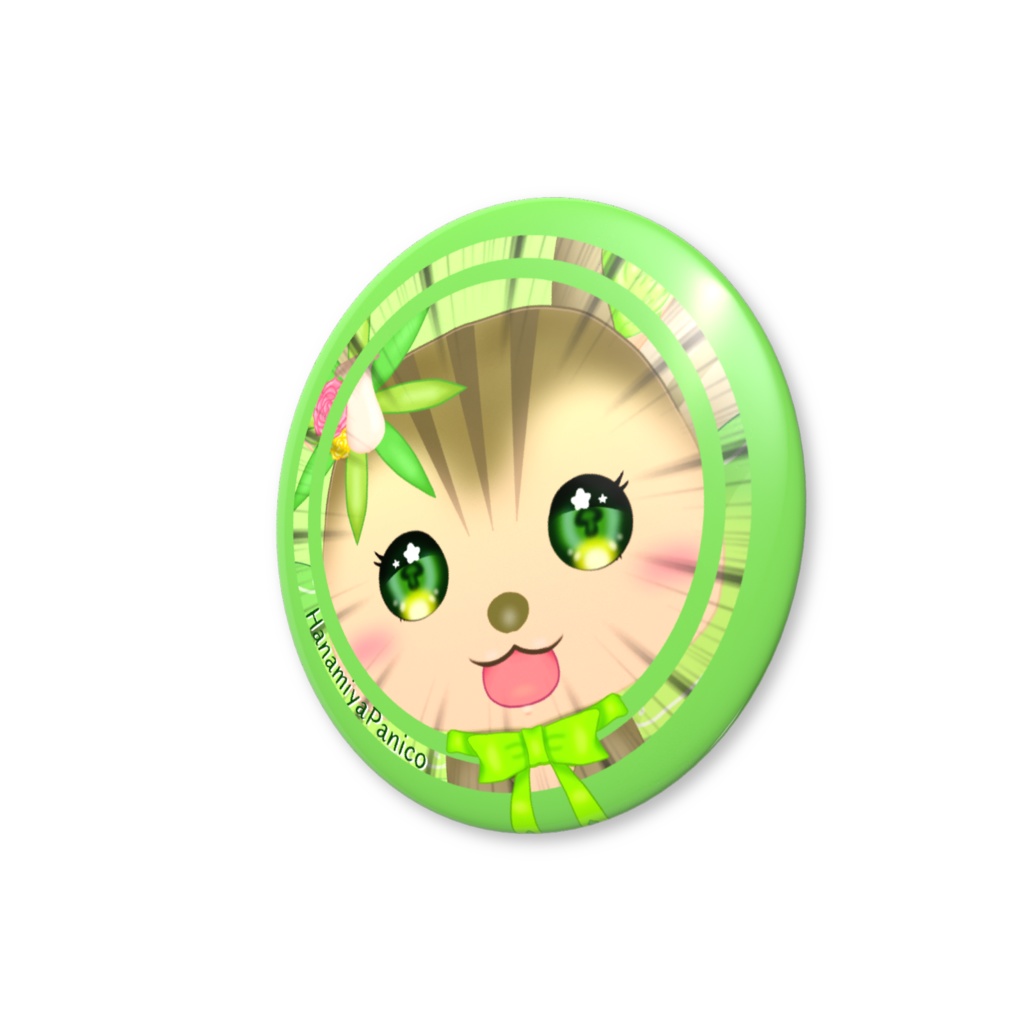 【初期限定】ぱにこリスフォルム顔圧缶バッジ