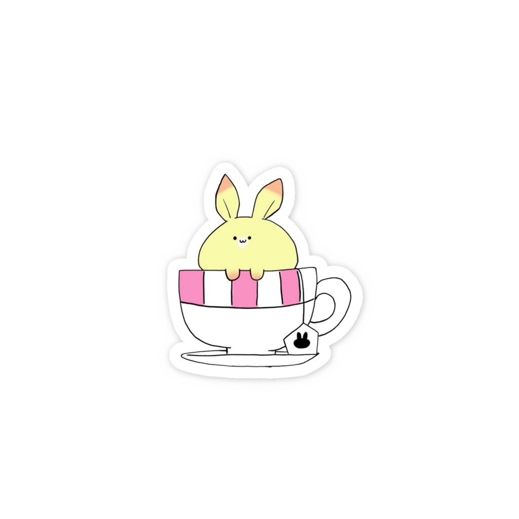 うさぎてぃーステッカー