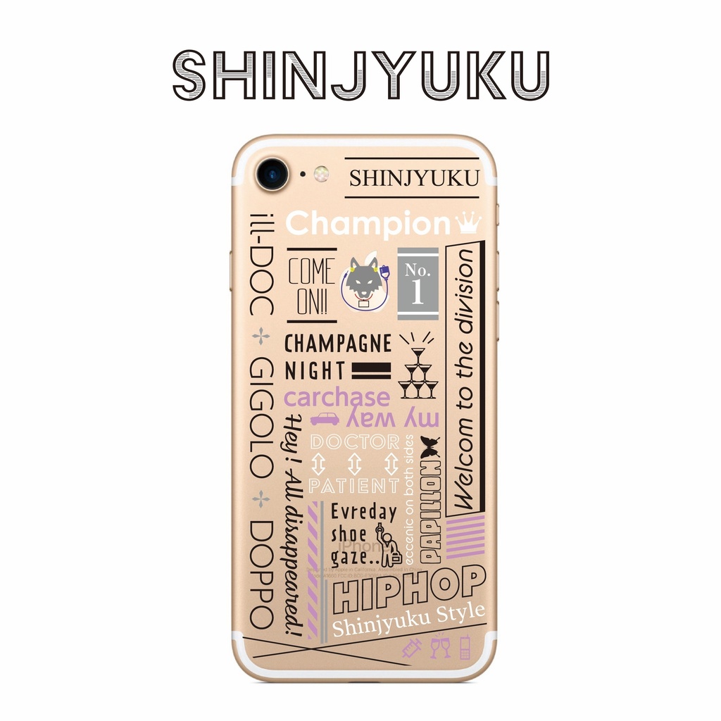 ヒプノシスマイクSHINJYUKU スマホケース テキスト