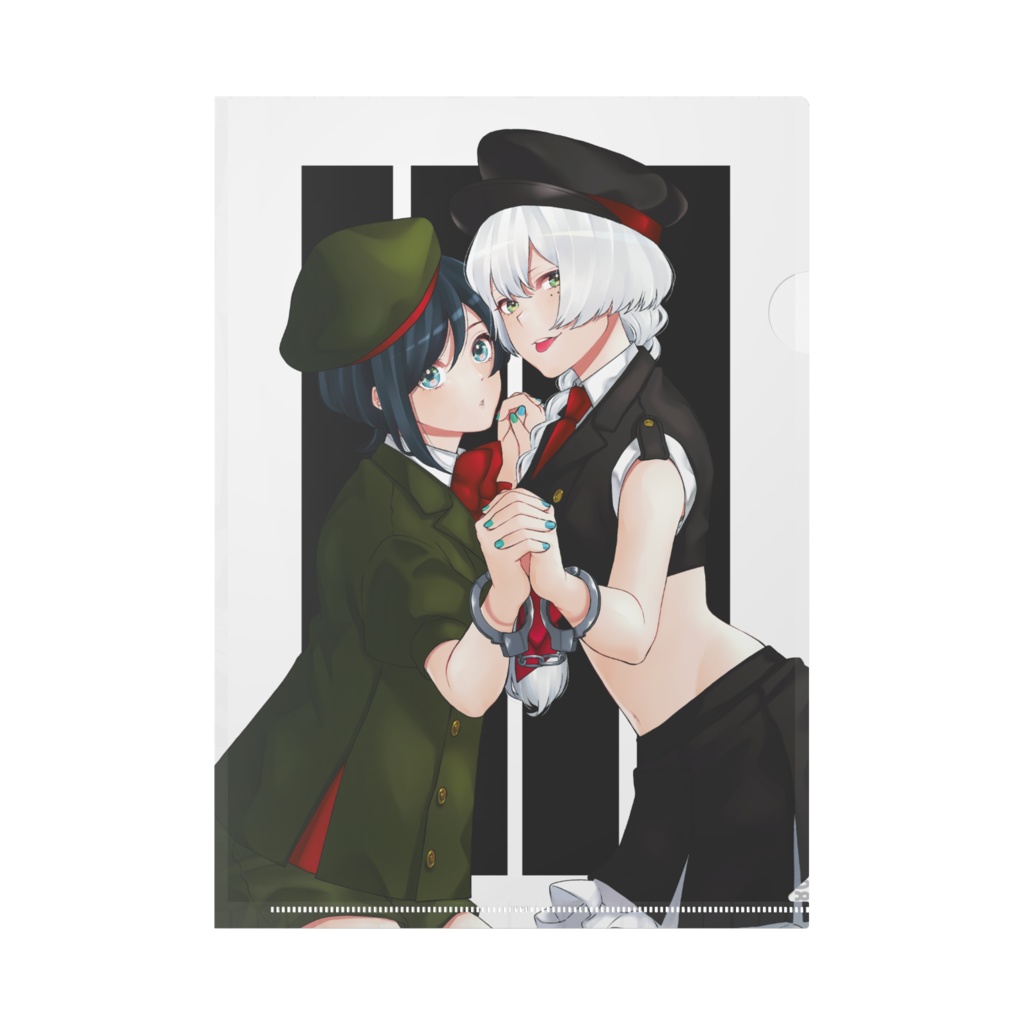 監獄ネコカラスクリアファイル