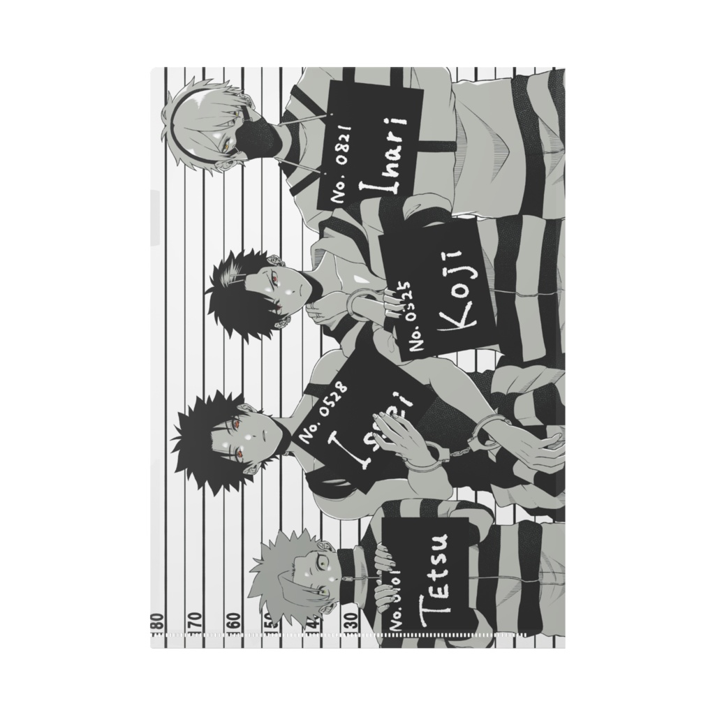 監獄ネコカラスクリアファイル