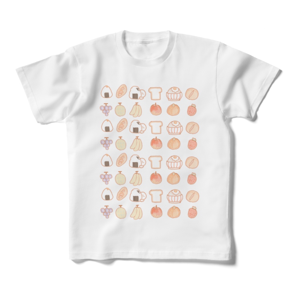 食べ物いっぱいキッズTシャツ160cm
