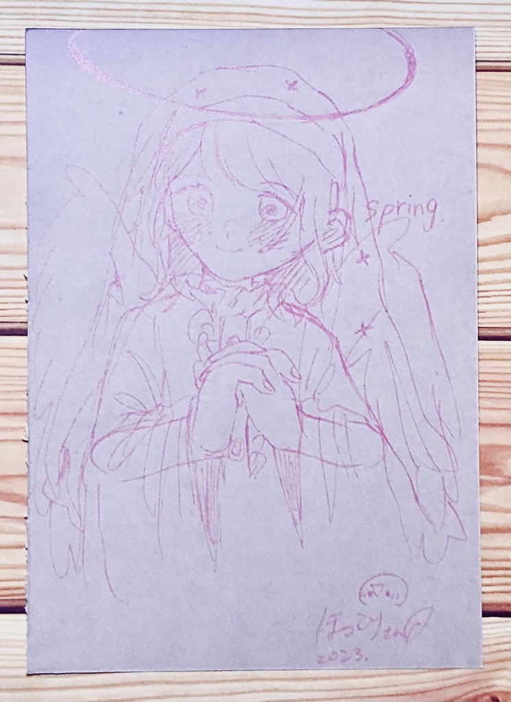 ラメペンドローイング!