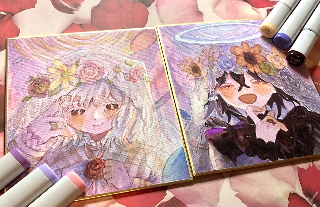 【色紙原画】祝福🌸
