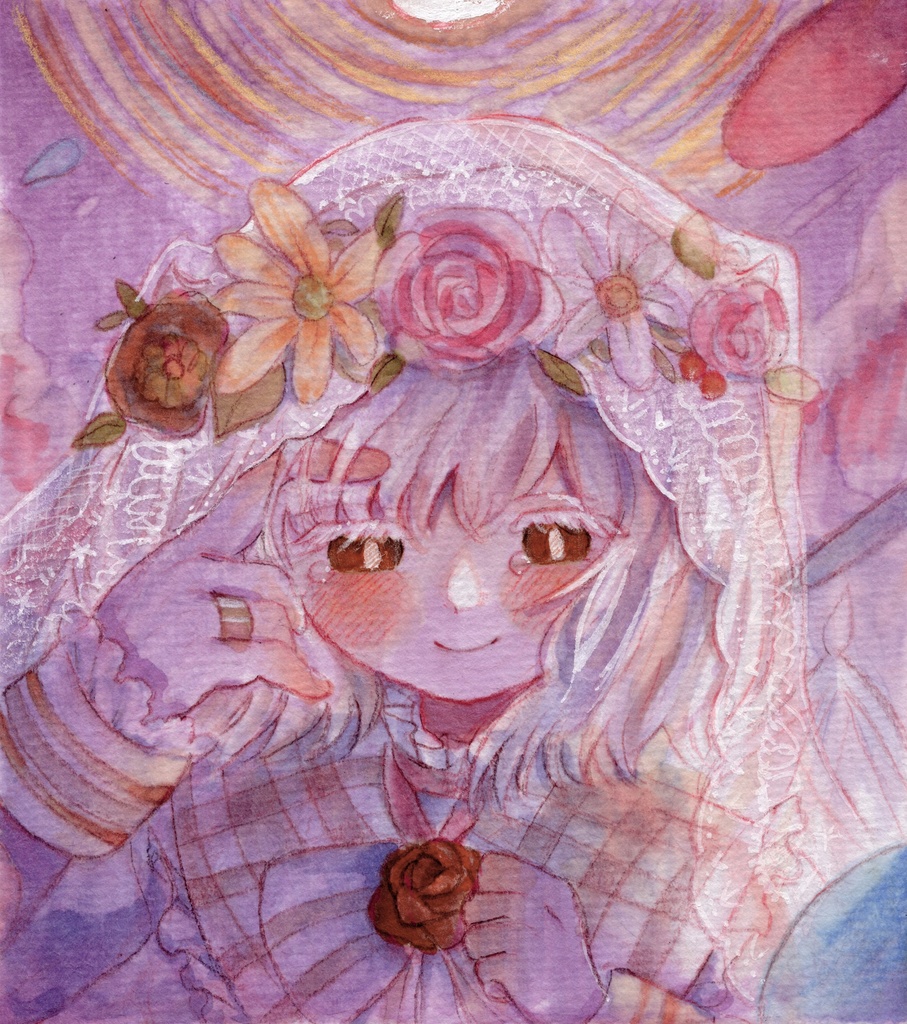 【色紙原画】祝福🌸