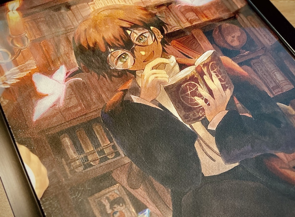 【額装原画】村外れに住む怪しいお兄さん