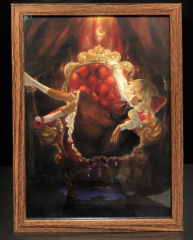 2/7 21:00〜【額装原画】気まぐれな夜の捕食者/ 東方二次創作