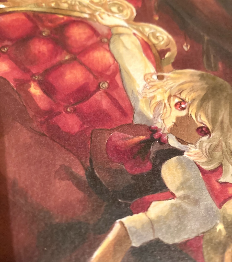 2/7 21:00〜【額装原画】気まぐれな夜の捕食者/ 東方二次創作