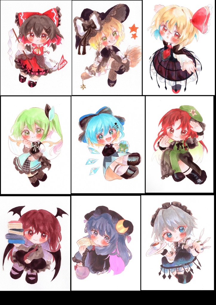 2/7 21:00〜【切り抜き原画】紅魔郷組🍷 【東方project】