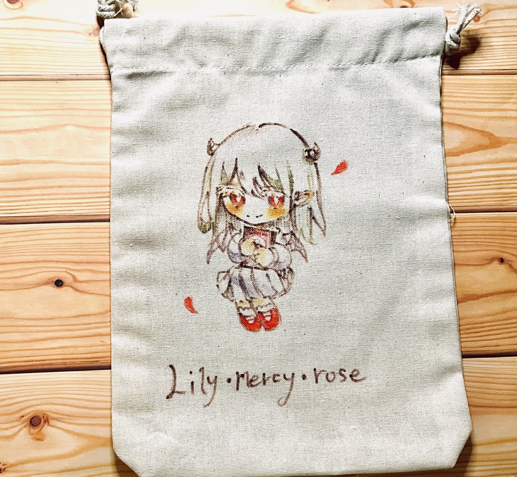 【手書き巾着袋】ルナハ/リリー