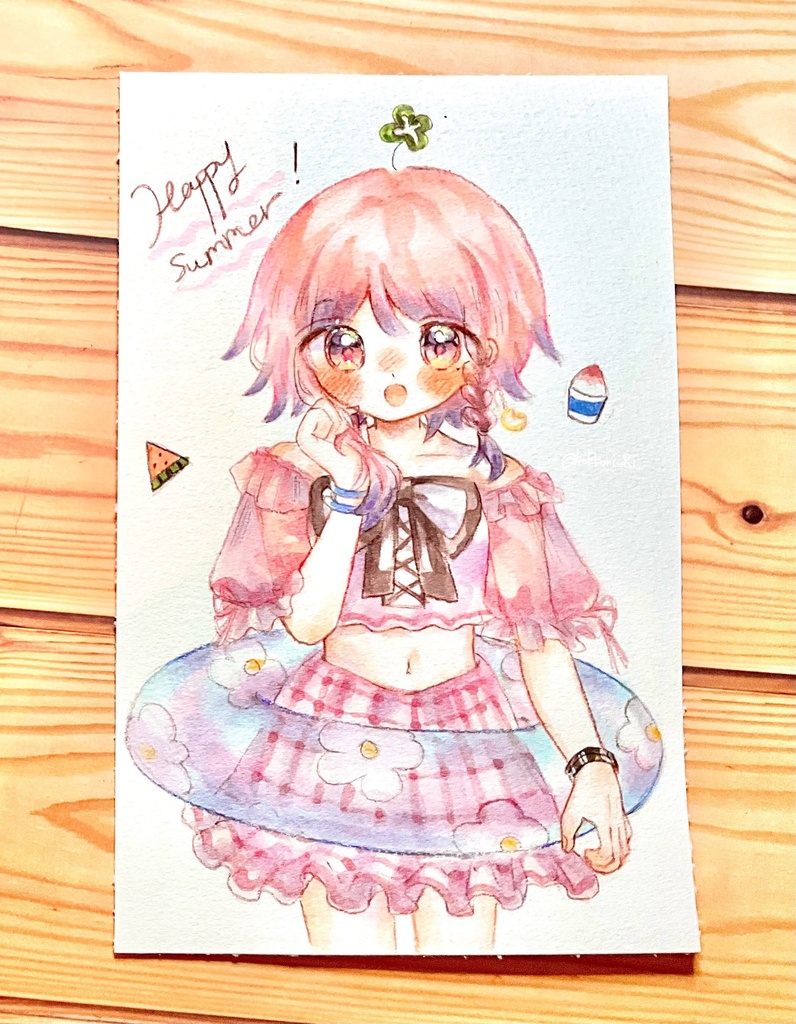 【切り取り原画】はっぴーさまー!ルナハちゃん💞
