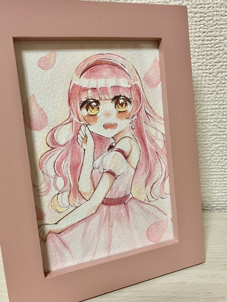 透明水彩🌷額入り原画 - るるちゃんのおみせ - BOOTH