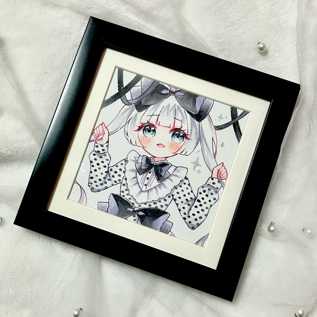 コピック🖤額装ミニ原画