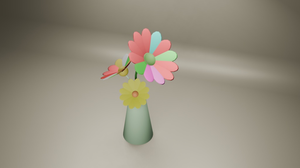 【3Dモデル】華やかな気分になるお花